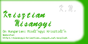 krisztian misangyi business card